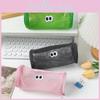 Cute Pencil Nylon Bag With Mesh Design And Spacious Storage For Gift School