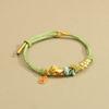Handmade Zodiac Horse Red String Bracelet - Ethnic Style New Year Gift