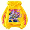 Abrigo para Niños de 3-12 Años Niños Niñas Tops Primavera Ocio Sudadera Ropa Sudadera con Capucha para Niños Película Popular KPop Cazadores de Demonios