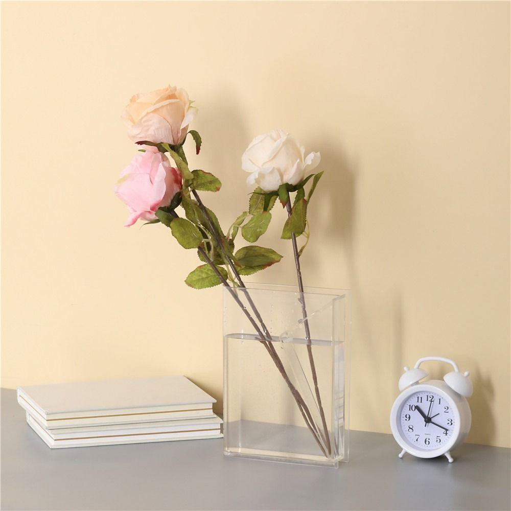 Decoration Desktop Decor Cultural Flavor Cultural Flavor New Clear Book Vase Book Vases Artistic