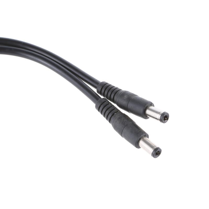 High Conductivity DC5525 Power Y Splitter Cable CCTV Power Splitter Cable Connecting Two Devices with 5.5MMx2.1MM Input