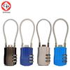 Anti-Theft Motorcycle Helmet Password Padlock with Extended Steel Wire for Bikes and E-Vehicles