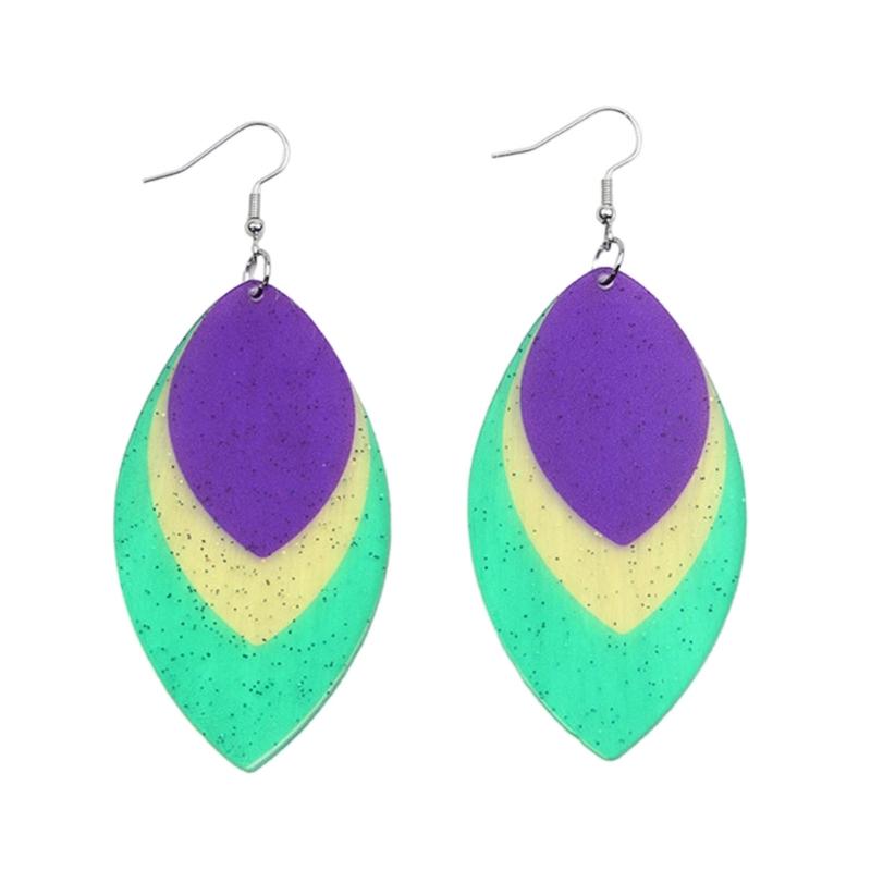 Fashion Carnival Earrings Bohemian Colorful Dangle Drop Earrings Brazilian Sambas Dancer Ear Accessories Pendant Earrings