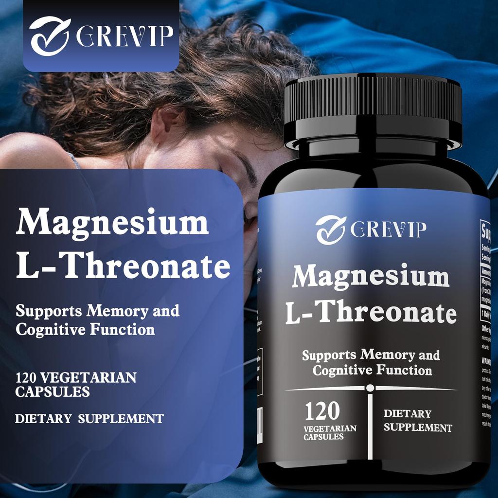 Magnesium-L-Threonat 2000 mg - Gehirngesundheit, Unterstützt Gedächtnis & Kognitive Funktion