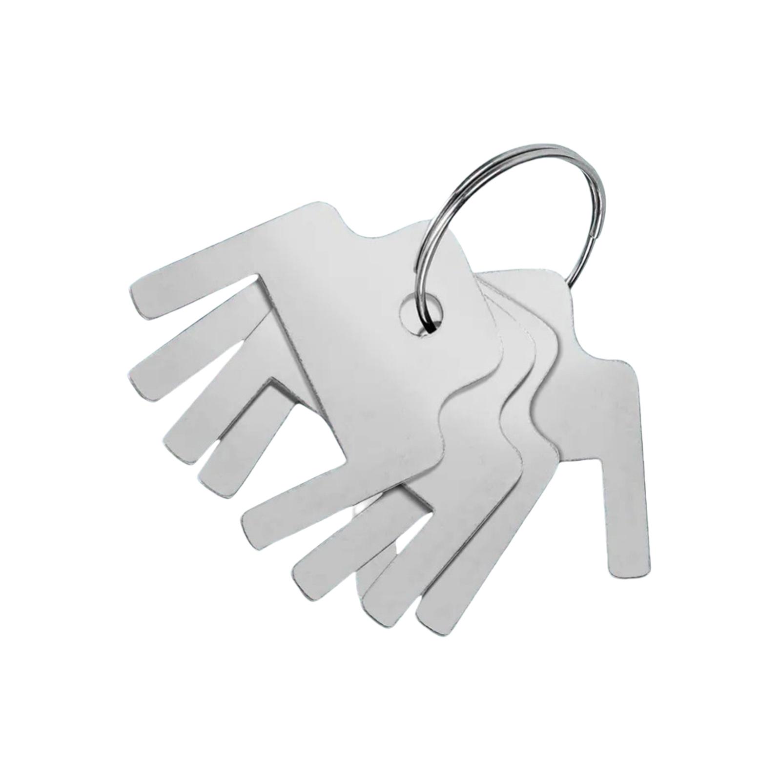 

Упаковка из 6 ключей для диспенсеров в туалетных комнатах, прочная нержавеющая сталь, коммерческое качество, с брелоками для профессионалов по обслуживанию