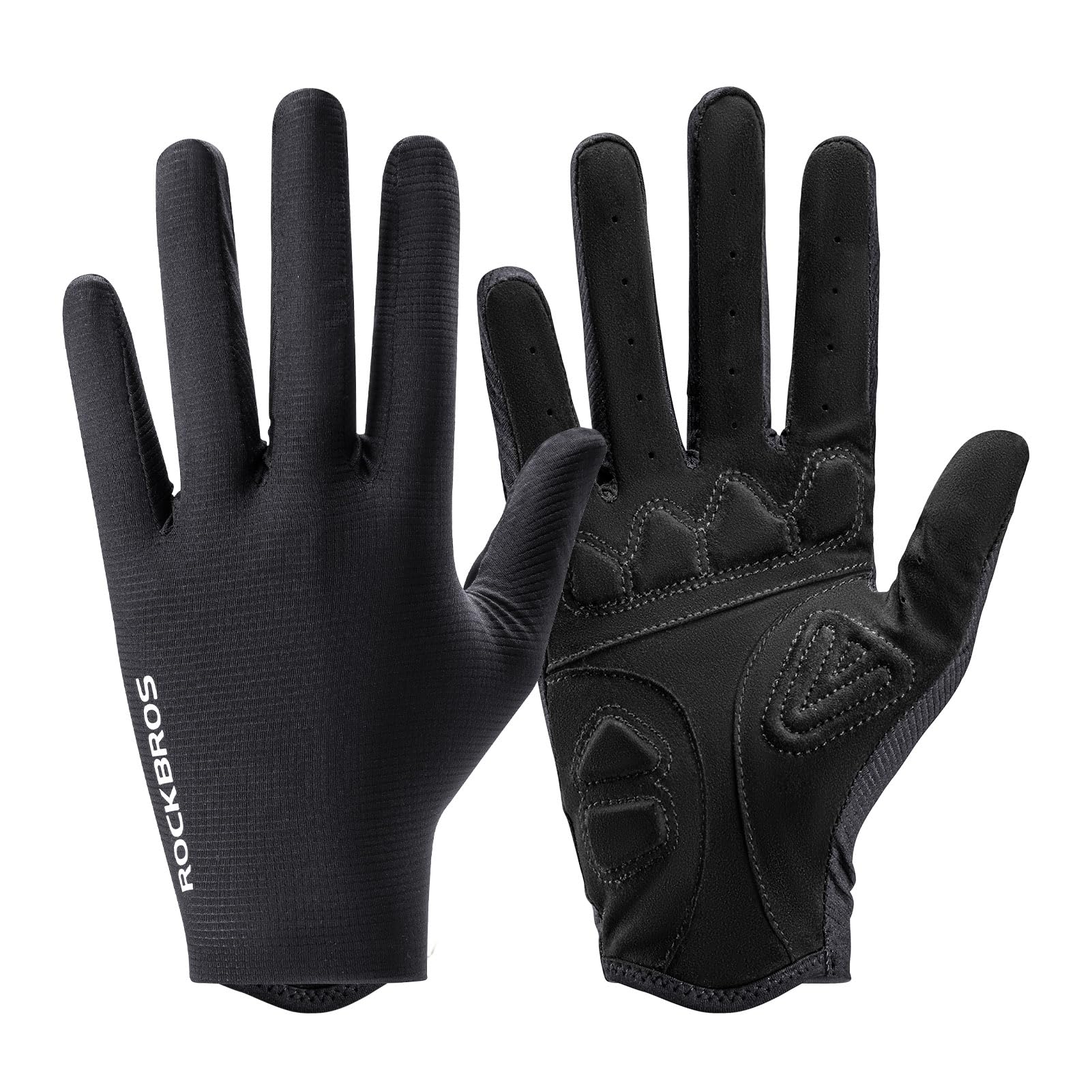 

ROCKBROS Cycling Gloves, Summer, Mesh, Stretchy, Smartphone Compatible, Abrasion Resistant, Unisex for Road Bikes and Outdoor Activities