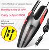 SNJUE 120W Wireless Handheld Car Vacuum Cleaner: Wet/Dry, Built-in Light, Mini Dual-Purpose Vacuum.