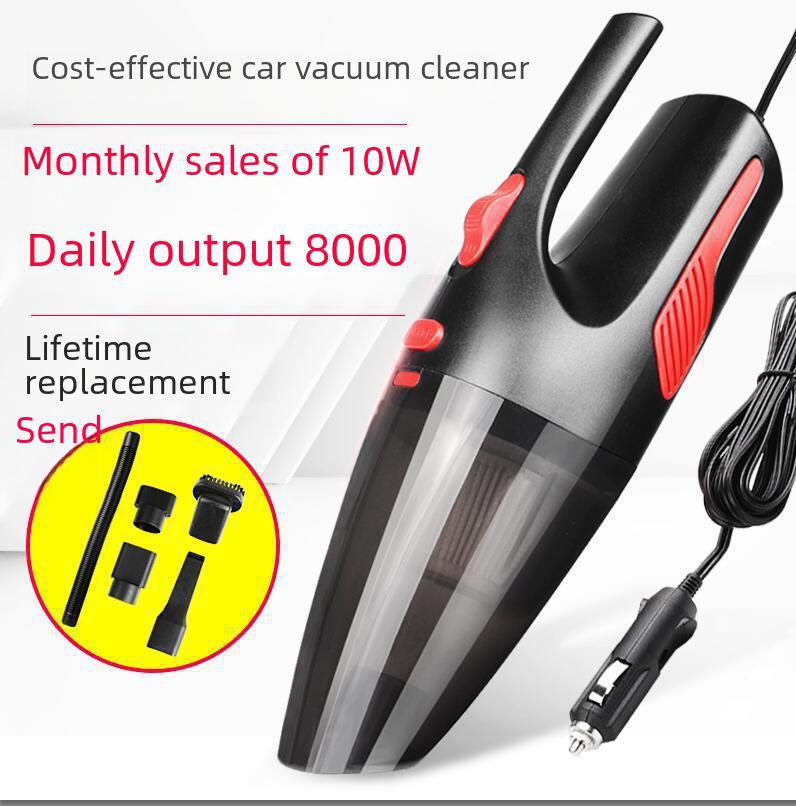 SNJUE 120W Wireless Handheld Car Vacuum Cleaner: Wet/Dry, Built-in Light, Mini Dual-Purpose Vacuum.