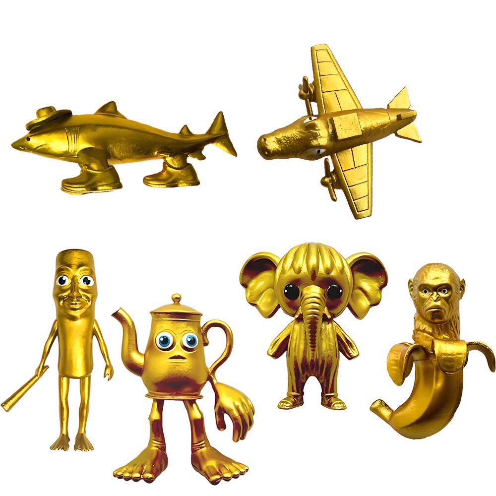 Italienisches Brainrot Actionfiguren-Set Tung Tung Sahur Tralalero Tralala Bombardino Crocodilo Figuren Modell Dekor Spielzeug Geschenke