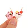 1Pcs Dollhouse Simulation Cherry Cream Cup Ice Cream Cup Mini Model Ornament Toy Dollhouse Miniature Accessories Decoration Toy