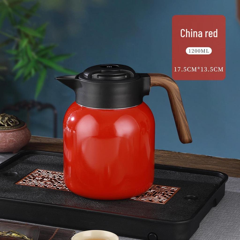 316 Stainless Steel Portable Insulated Teapot with Titanium Plating and Tea-Water Separation, Large Capacity for Stewing
