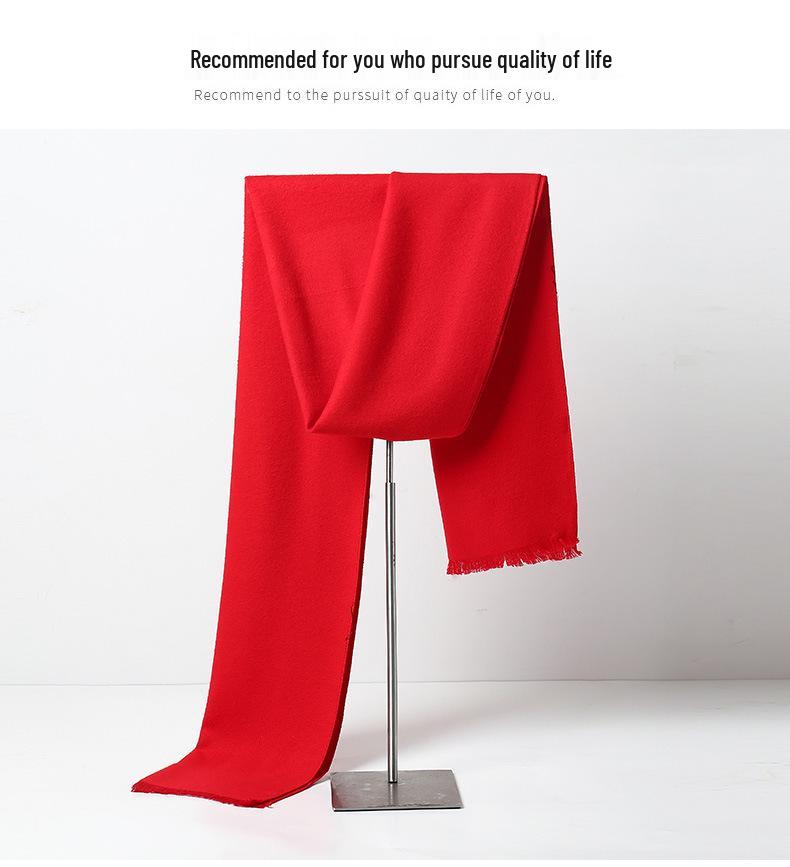 Men's Winter Plaid Imitation Cashmere Scarf - Warm, Casual Accessory