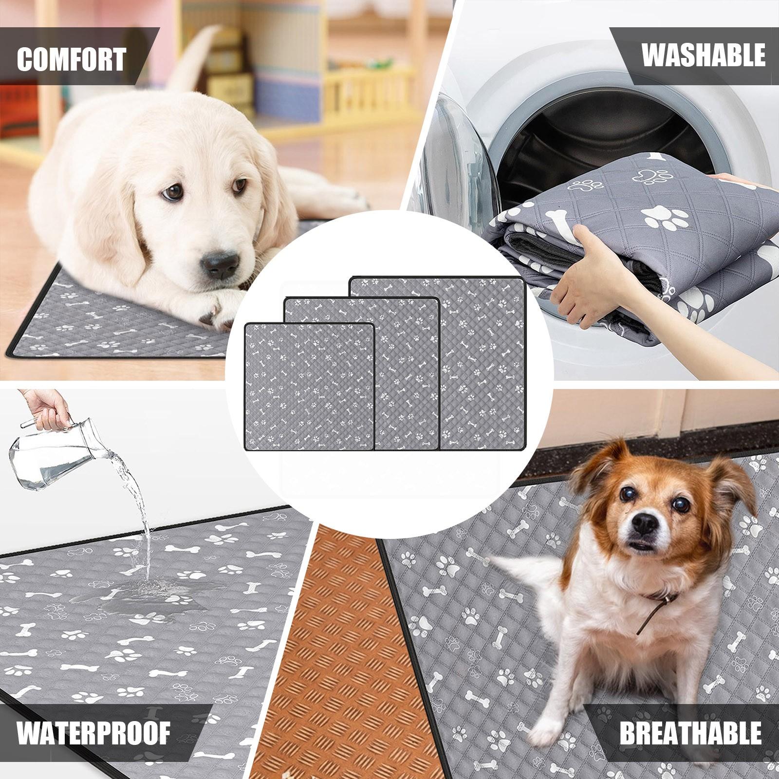 

Washable Pee Pads For Dogs Reusable Puppy Training Pads Non- Potty Mat For Training Pads S