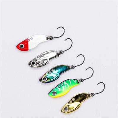 Metal  Bait 2.5g Mini Fishing Lure With Single Hook Vib Full Swimming Layer Vibration Artifical Bait