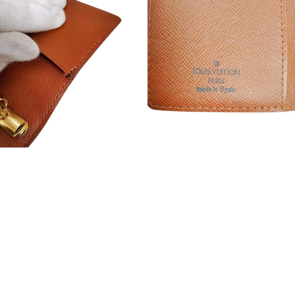 LOUIS VUITTON Monogram Agenda PM Notebook cover Monogram canvas Brown R20005 Used