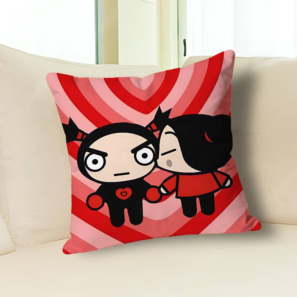 Söt P-Pucca Kärlek G-Garu Anime Kändis Prylar AllMatch Tryckt Kuddfodral Soffa Bil Kontor Rum Dekoration Skydd
