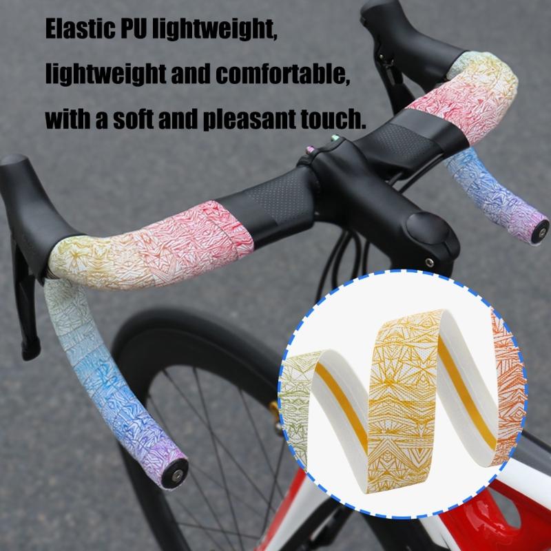 2Pcs Bicycles Handlebar Tape Cycling Handlebars Tape Wrap NonSlip Bikes Handlebars Tape AntiVibration Wrap Easy to Use