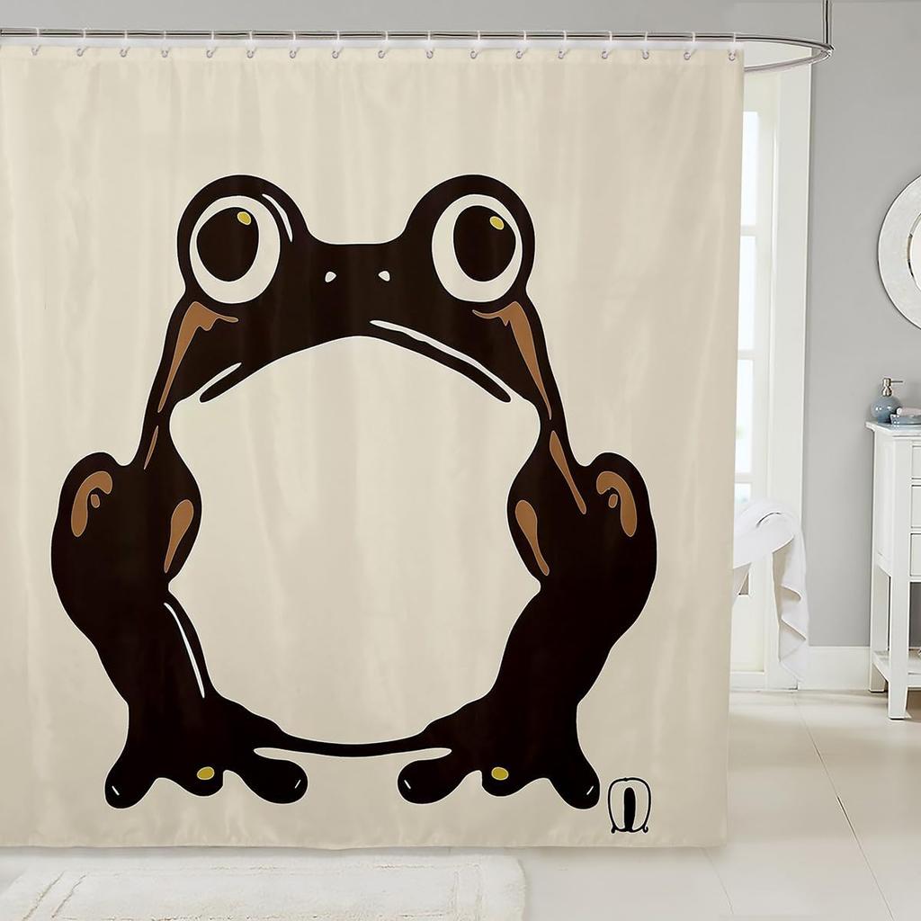 Kids Koi Fish Shower Curtain Boys Girls Japanese Wave Bathroom Shower Curtain Set Japanese Style Bath Curtain Fish Pattern