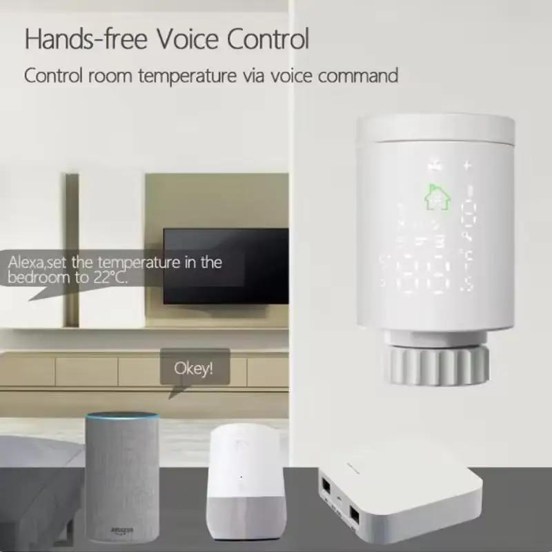 Intelligent Thermostat Radiator Tuya Zigbee Wifi APP Connect Thermostat Valve Controller Support Alexa Google for Home Assistant