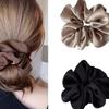 Soft Satin Hair Scrunchies, Simple Style Hair Ties Ponytail Holders for Women, Gentle Hair Rope Accessories
