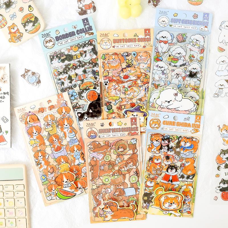 New Products Have Cute Dogs Cute Cartoon Creative Stickers Children's Hand Account Materials Diy Stickers