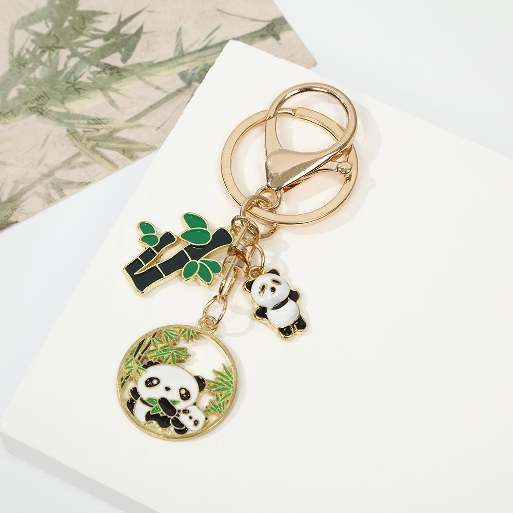 Panda Alloy Keychain Pendant Charm - Gift for Friends & Classmates, Bag Decoration