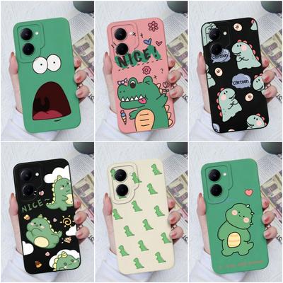 Case For Realme C33 C35 C55 C20 C30 Realme GT Neo 2 3 5 Cute Cartoon Pattern Matte Liquid Silicone Soft Cover For OPPO Realme Coque Fundas Bumper