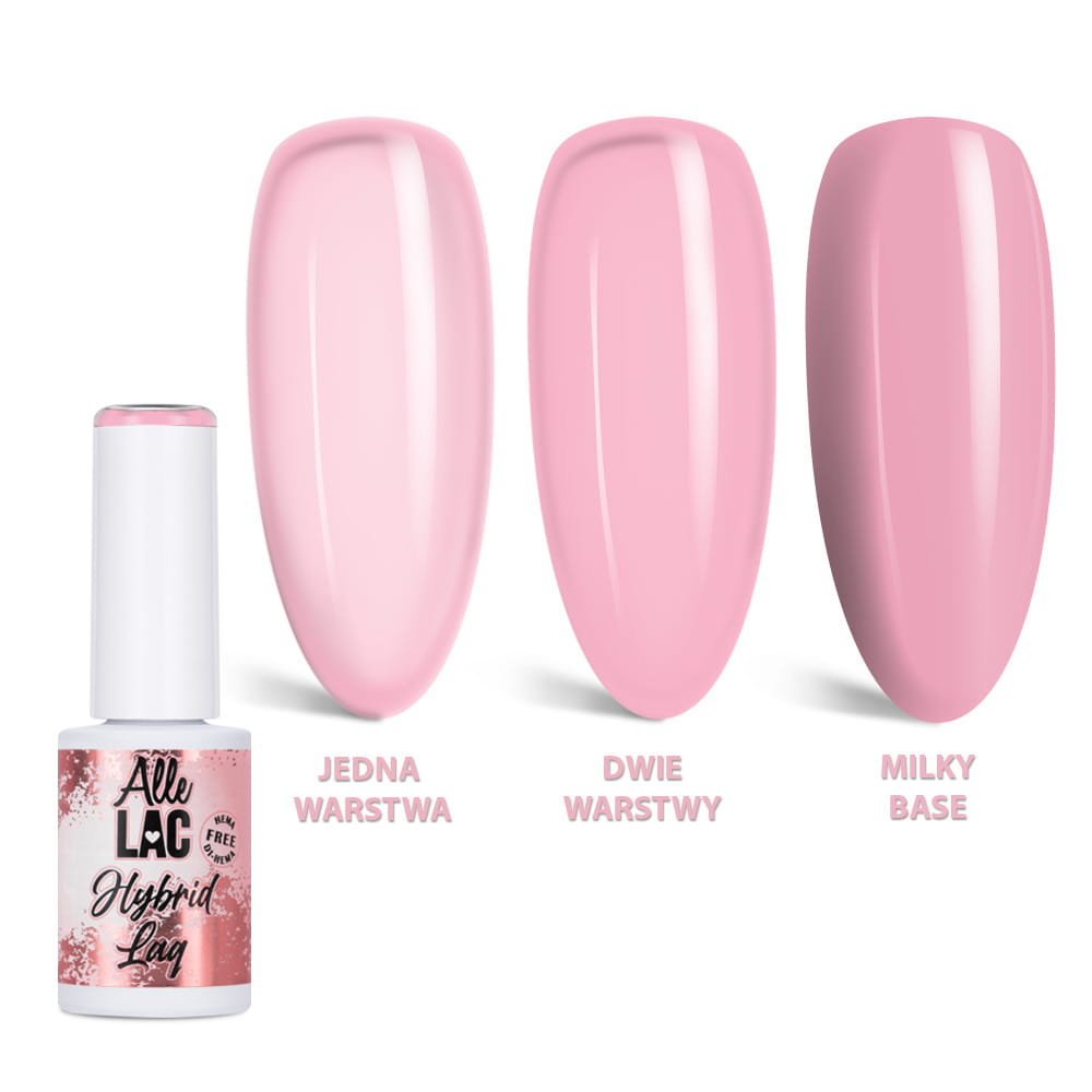Lakier Hybrydowy Led/Uv Gel Polish Nudes Rose Smoke Allelac Hema/Di-Hema Free 6G