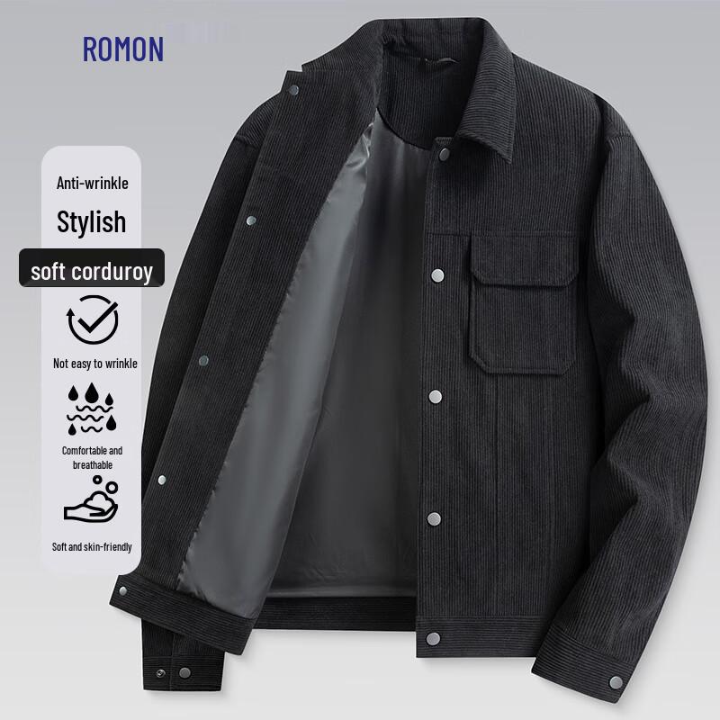 

Romone Men s Corduroy Business Casual Jacket M