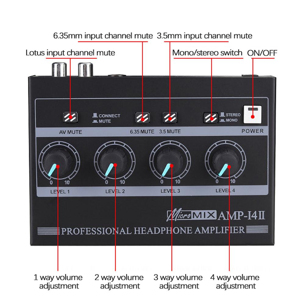 Personals Ear Monitor Headphone Amplifier In ear Monitoring System Noiseless Earphone Amplifier In ear Monitoring