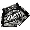 Black Camouflage Muay Thai Kickboxing Boxing MMA UFC Casual Shorts Gym Sport Unisex Men Women Workout Quick Dry Print Elastic High Waist Training