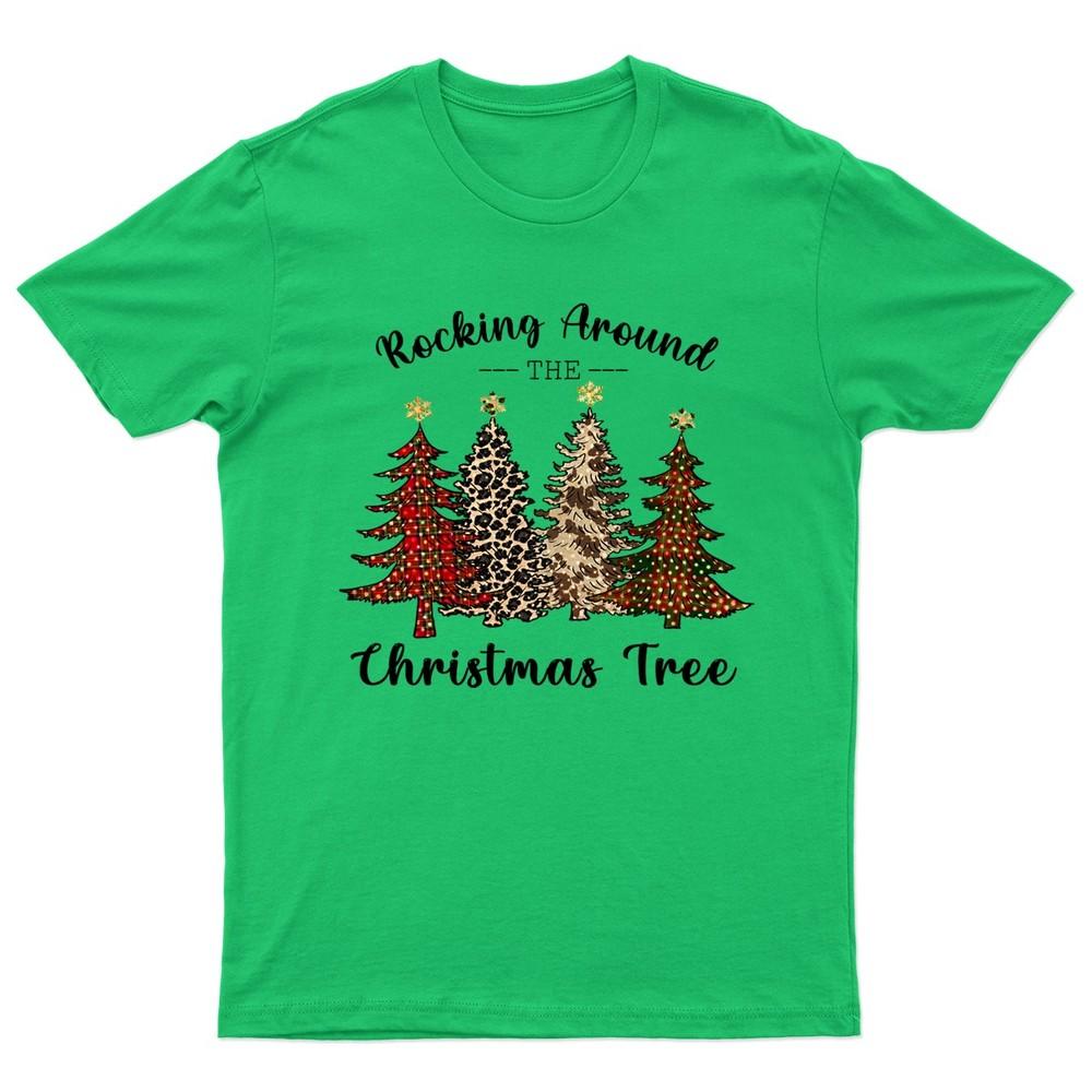 Rocking Around The Christmas TShirt Unisex Gift Retro Funny Unisexs Vintage a