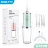 USB Portable Oral Irrigator Water Flosser Dental Water Jet Tools Pick Cleaning Teeth 200ML 4 Nozzles Mouth Oral Cleaning Agents 3