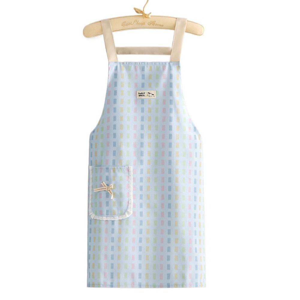 Breathable Long Sleeve Apron Protective Suspender Work Dress Cleaning Apron  Restaurant Use