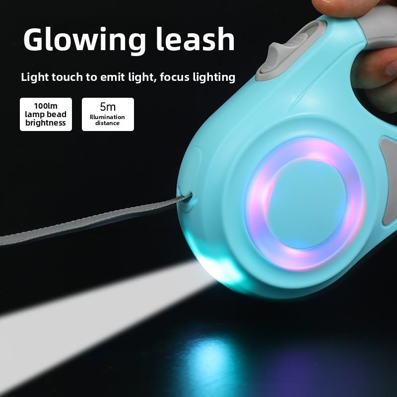 Pet Leash With Light Auto Extending For Small Dogs And Pets