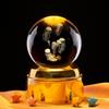 Laser Engraved Jellyfish Music Box Crystal Ball Night Light - Perfect Birthday Gift for Friends or Classmates