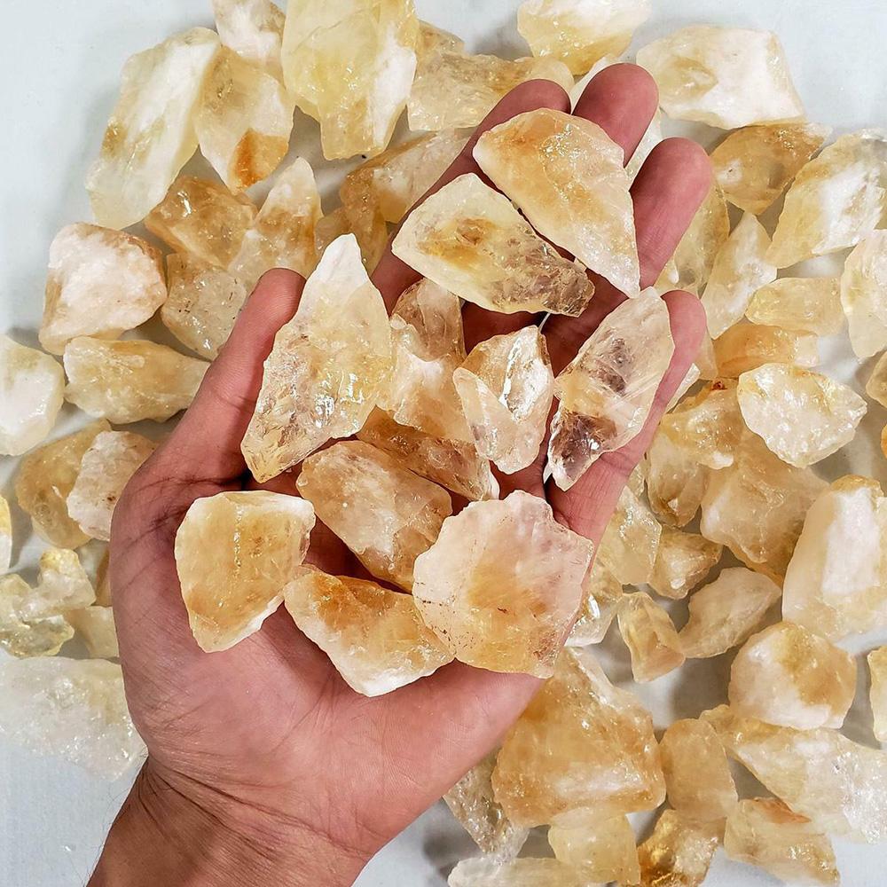 Citrine Crystal Chunks Raw Citrine Bulk Healing Crystals 50/100g 50g