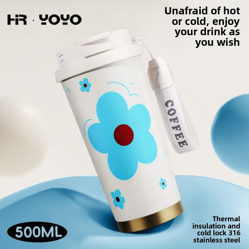 Insulated Travel Mug With Leakproof Lid And Straw For Outdoor Activities