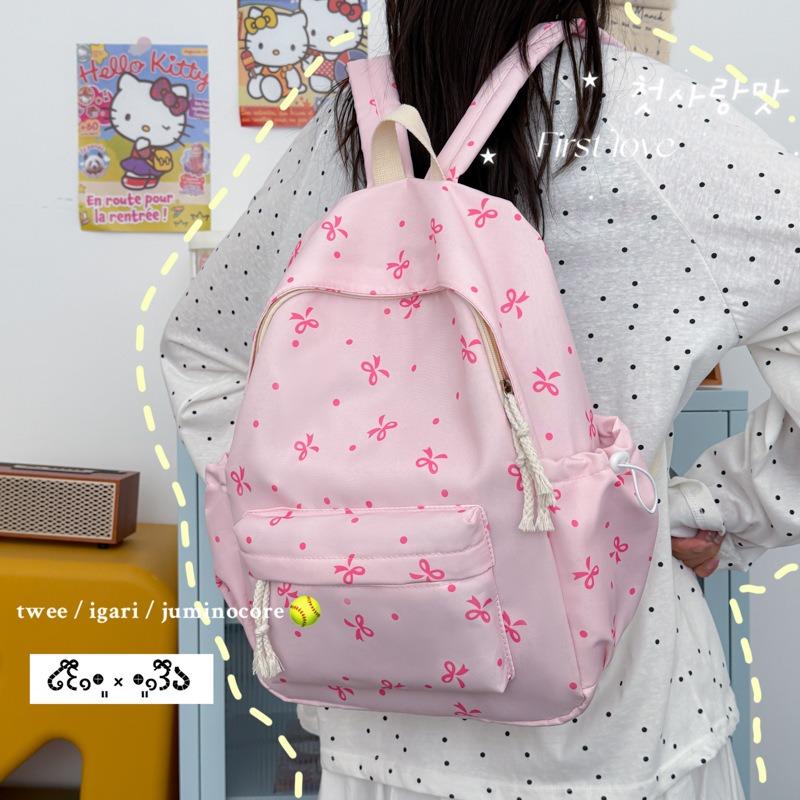 Harajuku Student Schoolbag Small Fresh Print Backpack Female High School College Student College Style Girl Backpack