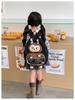 New 3D Cartoon Kids Double Shoulder School Backpack with Cute Doll and Large Capacity