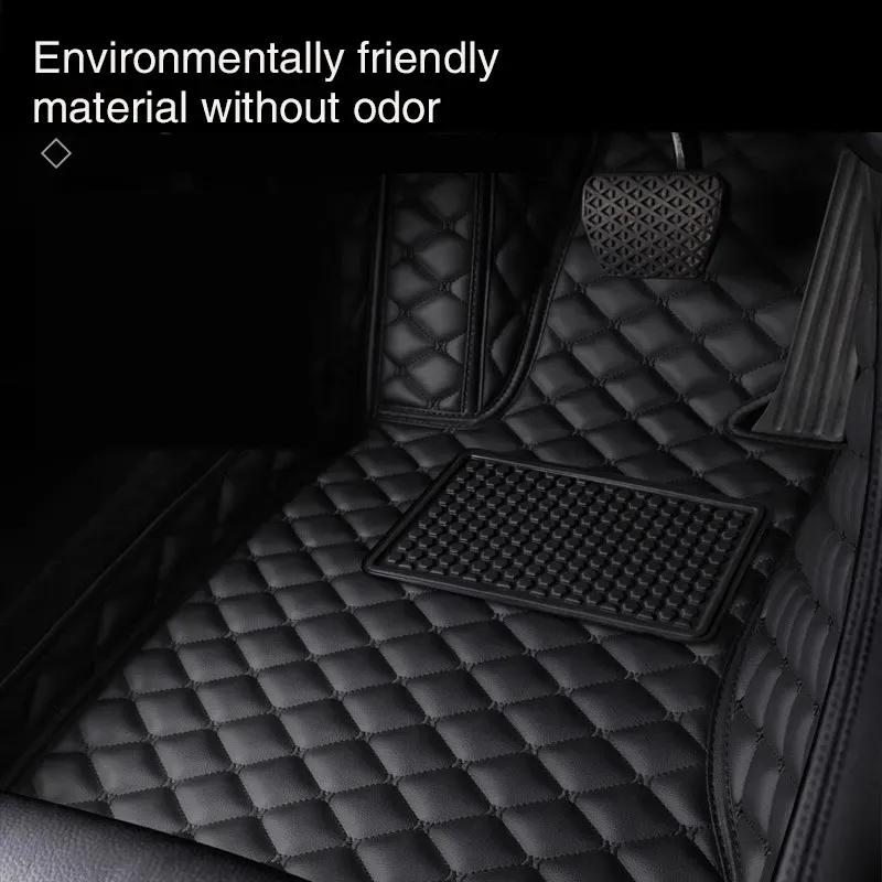 Car Floor Mats Special Waterproof And Non-slip Leather Carpet For BMW 3 E90 2004-2012 Years Car Accessories