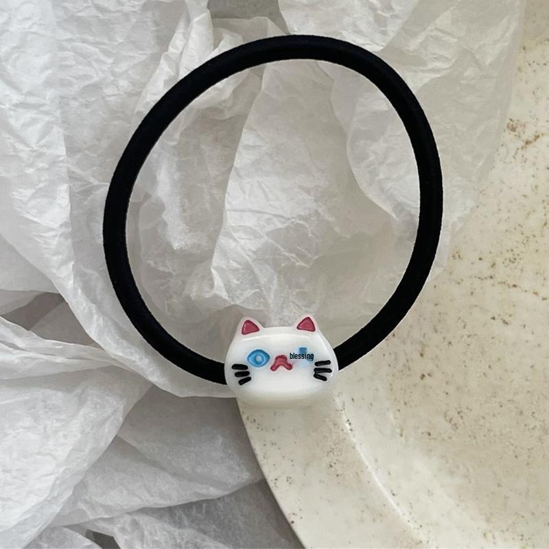 Korean Style Cute Kitten Duckbill Hair Clips for Girls - Acrylic Texture, Forehead, Side Bangs, Flyaway Control