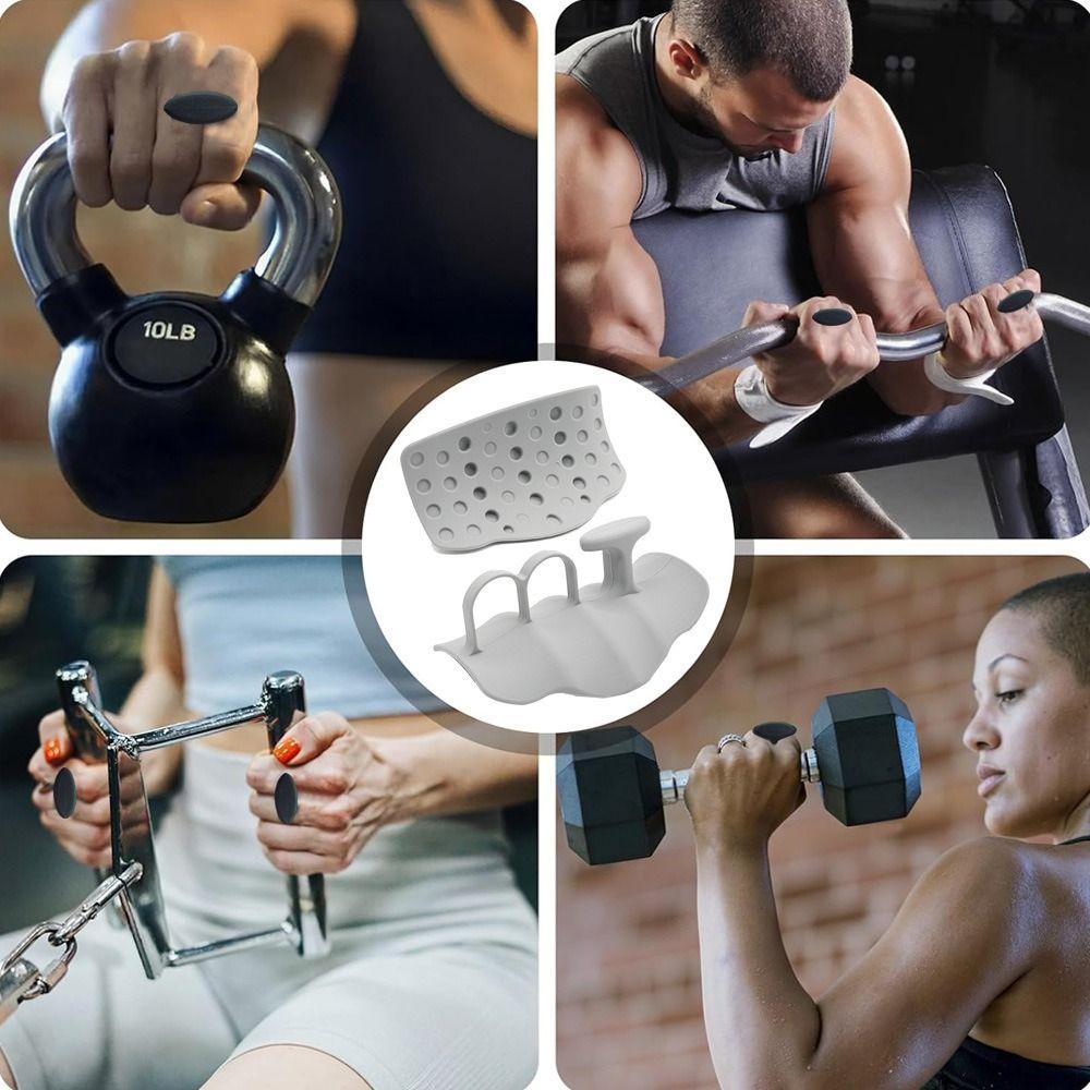 1 Pair Finger Exerciser Grip Strengthener Silicone Finger Trainer  Gym Training Calisthenics