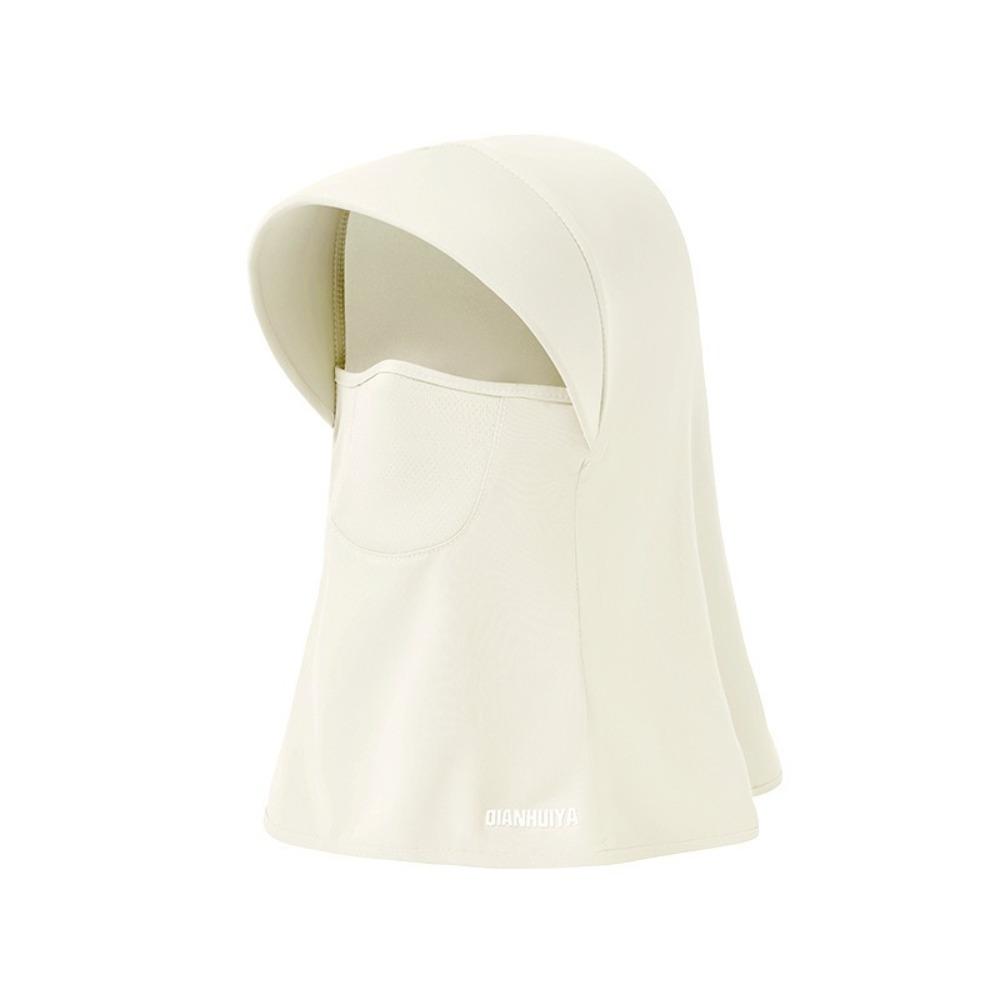

Ice Silk Head Cap with Shawl Pullover Cap New Mask Cap Outdoor Sports бежевый