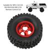 4 Pieces RC Car Tires Wheel Rims Radio Control Tires Rubber Tires Easy to Install for WPL C14 C24 B14 B24 B16 B36 RC Car Modification DIY RC Car DIY