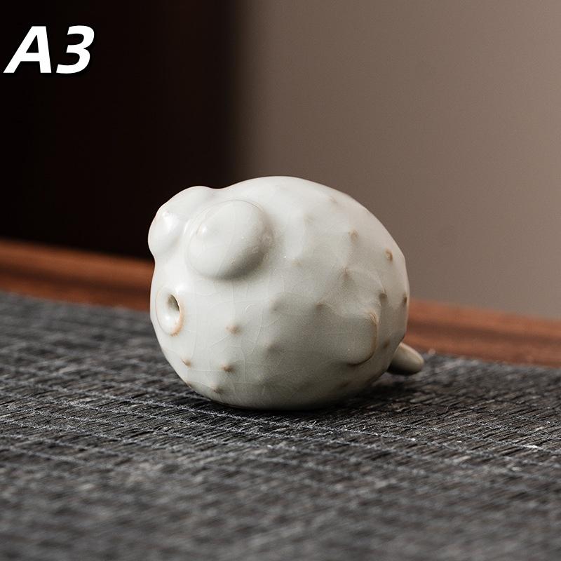 

1Pc Bubbling Tea Pet Fish Cartoon Ceramic Tea Cup Little Fish Spit Bubbles Water Mug Funny Gift Home Decoration Tea Accessories