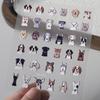 Cute Dog & Cat Stickers Pack Kawaii Pet Embossed Decals for Students DIY Craft Scrapbooking Album Card Making Stationery
