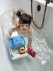 Green Toys Ferry Boat with Mini Car Bath Toy, 10" X 6.6" X 6.3", FRBGW-1290