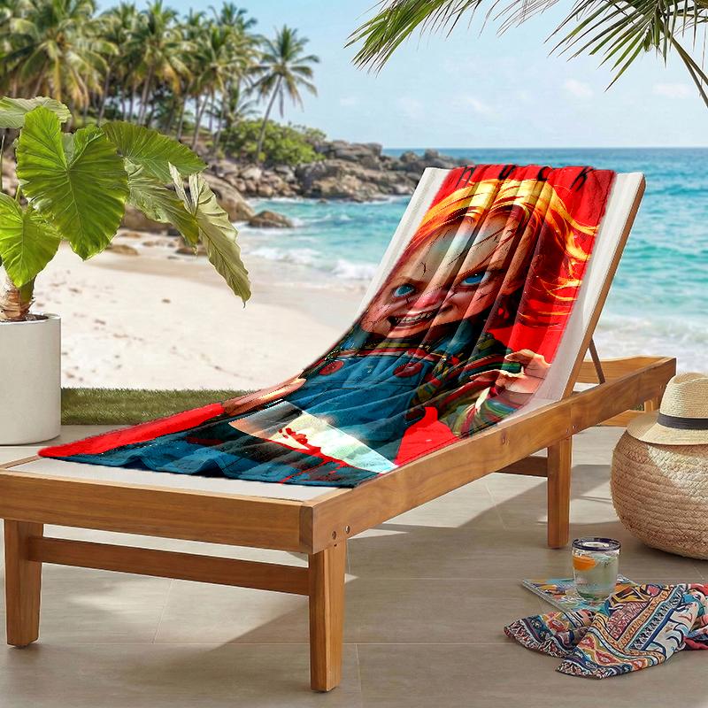 Chucky Fashion Beach Towel: Ideal for Summer Adventures Soft, Absorbent and Quick Drying Suitable for Swimming and Bathing
