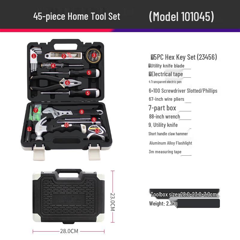 Crest 45-Piece Multi-purpose Tool Set